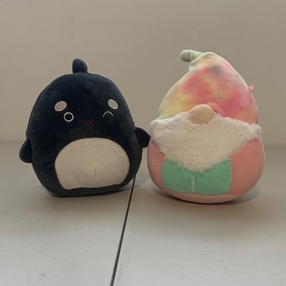 2 6” Squishmallows Kai The Orca And Rayford The Garden Gnome
